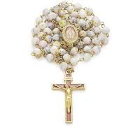 Chapelet catholique Vierge miraculeuse en verre varié | Mondo Cattolico Pour la prière quotidienne et la collecte personnelle, de la tradition italienne de la place Saint-Pierre