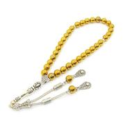Chapelet, chapelets, perles de prière, Tesbih Tasbih Tespih Misbaha Subha 33, chapelet musulman islamique, bracelet, accessoire de prière, perles d'hématite, pierres précieuses, perles, boule, 8 mm, M