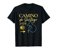 Chapelet de pèlerinage catholique Camino de Santiago 2026 T-Shirt