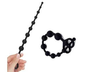 Chapelet de Perles Anales de 35 cm avec 10 Anal Beads,Sex Toys Anals,Gode Anale,Buttplug,Adaptés aux Hommes, aux Femmes, aux Couples et aux Débutants