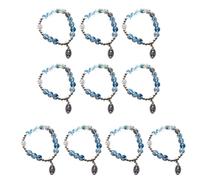 Chapelet de prière en verre à la mode, symbole religieux, chapelet chaîne pendentif