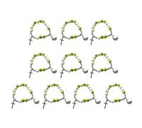 Chapelet de prière en verre à la mode, symbole religieux, chapelet chaîne pendentif