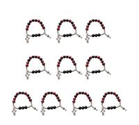 Chapelet de prière en verre à la mode, symbole religieux, chapelet chaîne pendentif