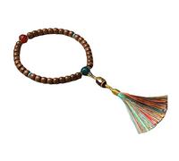Chapelet de prière Exquis en Bois, 8 Perles de 10 mm, représentant Le Bouddha d'Abelia du Mont Wutai, pour la méditation et la récitation de Mantras (Mala). Bracelet Chapelet.