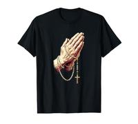 Chapelet de prière « Je Vous salue Marie » T-Shirt Graphique avec Valeur