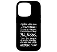 Chapelet de prière Latin Je Vous salue Marie Sainte Mère Coque pour iPhone 14 Pro