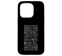 Chapelet de prière Latin Je Vous salue Marie Sainte Mère Coque pour iPhone 15 Pro