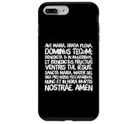 Chapelet de prière Latin Je Vous salue Marie Sainte Mère Coque pour iPhone 7 Plus/8 Plus