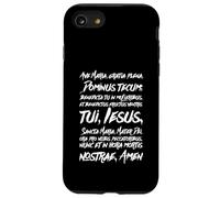 Chapelet de prière Latin Je Vous salue Marie Sainte Mère Coque pour iPhone SE (2020) / 7/8