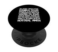 Chapelet de prière Latin Je Vous salue Marie Sainte Mère PopSockets PopGrip Adhésif