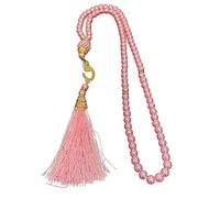 Chapelet de prière musulmane avec 99 perles d'imitation - Accessoires religieux
