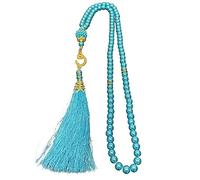 Chapelet de prière musulmane avec 99 perles d'imitation - Accessoires religieux
