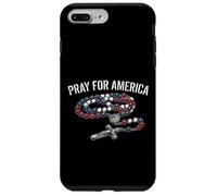 Chapelet Drapeau américain catholique prière Coque pour iPhone 7 Plus/8 Plus