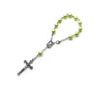 Chapelet en acrylique de 8 mm - Pour baptême, baptême, chapelet - Première communion - Cadeau de fête, taille unique, Comme décrit