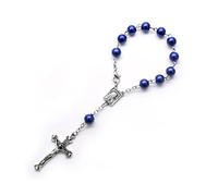 Chapelet en acrylique de 8 mm - Pour baptême, baptême, chapelet - Première communion - Cadeau de fête, taille unique, Comme décrit