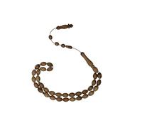 Chapelet en bois d'olivier fabriqué à la main avec 33 perles Tasbeeh Misbaha - Cadeau islamique Tasbih - 10 mm - Taille moyenne, Medium, Bois d'olivier