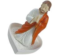 Chapelet en résine avec sculpture sacrée - Décoration de chambre - Cadeau de dévotion catholique