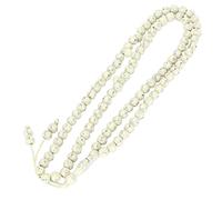 Chapelet Musulman en Perles 99 Grains, Fournitures d'outils, Bracelets Islamiques en Résine de Prière, Feuille de Métal doré (Beige)