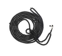 Chapelet Musulman Noir - 500 Perles Acryliques avec Séparateur Tous les 100 - Fait Main - Perles de Prière Islamique