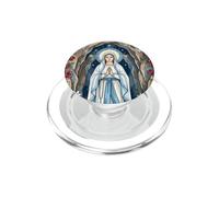 Chapelet Notre-Dame de Lourdes Sainte Mère Marie catholique PopSockets PopGrip pour MagSafe