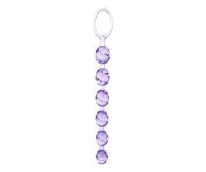 Chapelet perles anales Swirl violet - CALEXOTICS