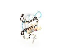 Chapelet religieux en bois chapelet fatma avec sac et boules gravées, Largo, Bois, Pas de gemme