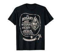 Chapelet Saint Louis de montfort sacré Coeur Saint catholique T-Shirt Graphique avec Valeur