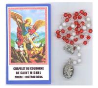 Chapelet St Michel avec prière et notice ( livraison gratuite )