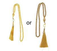 Chapelet Tasbih de 6 mm - 99 perles colorées - Bracelets à breloques - Chapelet Mohammed - Cadeau pour homme et femme, taille unique, Comme décrit