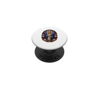 Chapelet Vierge Marie Bleu Manteau Catholique Dévotionnelle Icône PopSockets PopGrip Adhésif