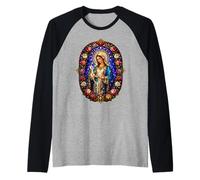 Chapelet Vierge Marie Roses Cathédrale Sacrée Icône Art Manche Raglan