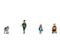 Chaperon Rouge Et Le Böse Wolf Märchenszene, Figurines pour Diorama, H0