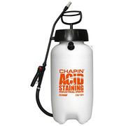 Chapin International Pulvérisateur Industriel 22240XP de 7,6 litres avec soupape de décharge de Pression pour Coloration à l'acide, Blanc translucide