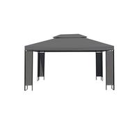 Chapiteau Anthracite 300 x 400 cm Tente de Réception Tonnelle de Jardin