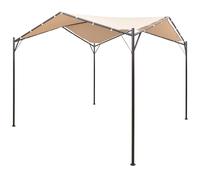 Chapiteau Pavillon Tente Auvent 3x3 m Acier Beige Tonnelle Voile Jardin vidaXL