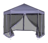 Chapiteau Pliable Hexagonal avec 6 Parois Latérales Bleu Foncé Tente vidaXL