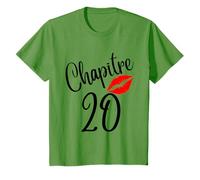 Chapitre 20 ans joyeux anniversaire Nées en 2002 Lèvres roug T-Shirt