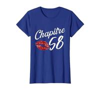 Chapitre 58 - Anniversaire 58 Ans T-Shirt, Femme, Bleu Royal, 3XL