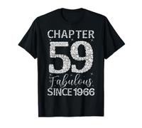 Chapitre 59 Fabulous Since 1966 Happy 59th Birthday Girl Lady T-Shirt
