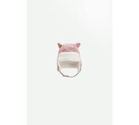Chapka bébé en velours côtelé bloom rose 9/12M(71/74)