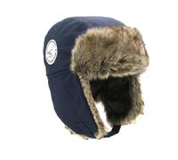 Chapka Chapeau d'hiver pour Enfant, Chapeau de Trappeur Imperméable Coupe-Vent, Bonnet d'aviateur avec Fausse Fourrure Oreille Rabat Casquette Ski pour Garçon Fille (FR/ES, Numérique, 50, 51, C-Bleu)