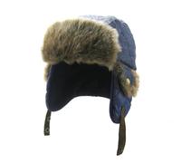 Chapka Chapeau d'hiver pour Enfants, Bonnet Aviateur Russe avec Cache-Oreilles, Chapeau de Trappeur Coupe-Vent, Chapeau Chaud Casquette Ski pour Bébé Garçons Fille (FR/ES, Numérique, 53, Bleu)