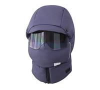 Chapka d'hiver Chapeau avec Masque d’Hiver Cagoule avec Lunettes de Protection Balaclava Casquette Ant-Froid Coupe-Vent Tour de Cou pour Adultes Ski Cyclisme Moto