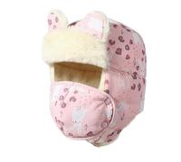 Chapka Hiver Unisex Bomber Hat Earflap Masque Enfants Hiver Polaire Doublure Chaud Automne Ski Extérieur Accessoire for Garçon Fille Chapeau Chaud d'hiver avec Cache-Oreilles (Color : Pink, Size : 5