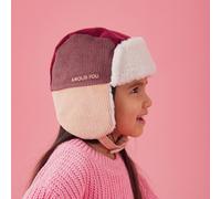Chapka Tricolore Velours Amour Fou Bordeaux Mauve et Rose (3-6 ans)