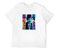 Chaplin Actor Individuality Charlie Smiles Men T-Shirt White Unisex Tops Casual Tee M