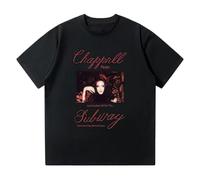 Chappell Roan The Subway T-Shirt Harajuku Y2K Mode Coton T-Shirt Unisexe Oversize Manches Courtes-Black||x_l