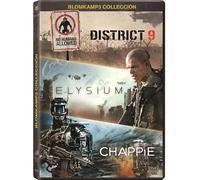 CHAPPIE+ELYSIUM+DISTRICT 9 (Importé d'Espagne, langues sur les détails)