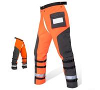 Chaps de protection pour tronçonneuse à 9 couches - Pantalon léger pour couper et bûcher - Ceinture réglable (L)