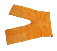 Chaps de Tablier de Tronçonneuse Chaps de sécurité de Soudage Tablier en Cuir Ceinture Réglable Jambe Fendue Vêtements de Protection Résistants à L'usure du Feu